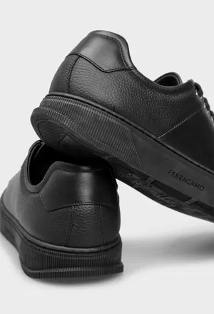 Кожаные кеды CLAYTON  FERRAGAMO 026363 226/0A2 оригинал