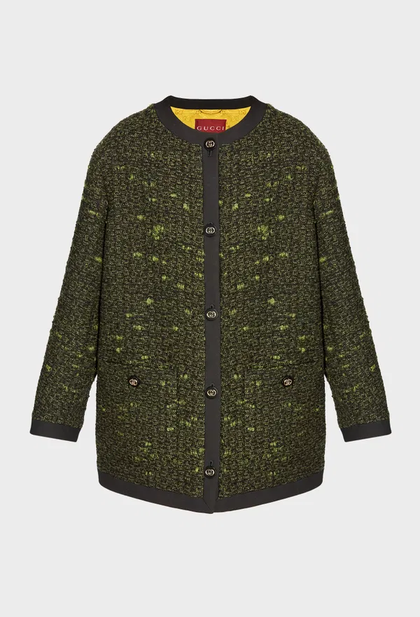 Шерстяное полупальто Gucci 846394 126/9HH Купить