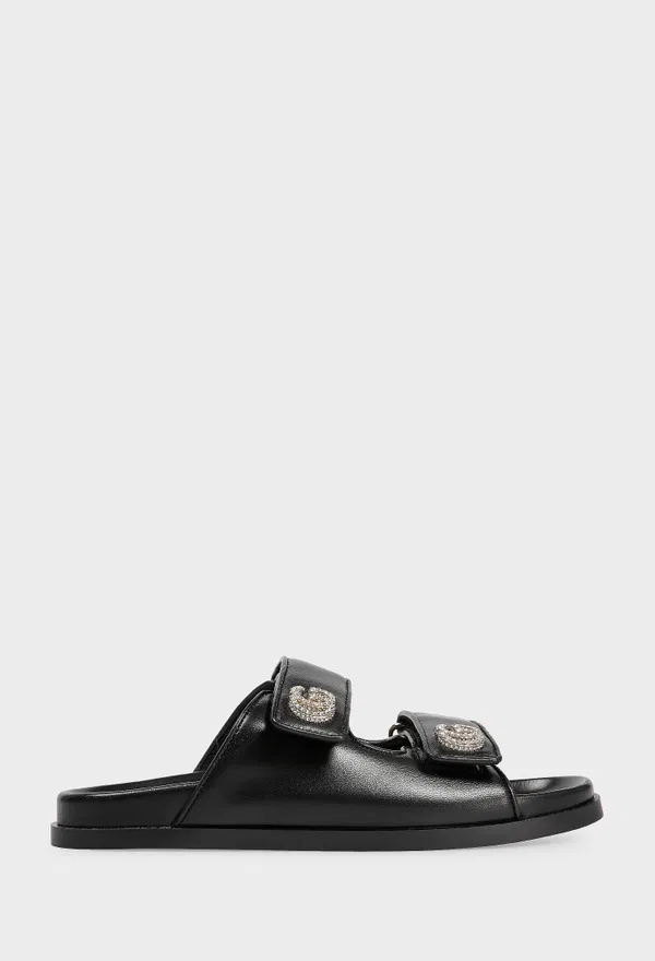 Кожаные слайдеры Gucci 816633 125/0A2 Купить
