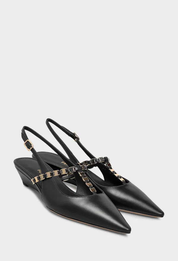Шкіряні слінгбеки CHER FERRAGAMO 01L994 226/0A2 Ціна