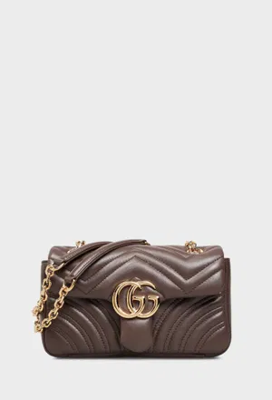 Кожаная сумка GG MARMONT SMALL SHOULDER Gucci 837280 226/0A3 Купить