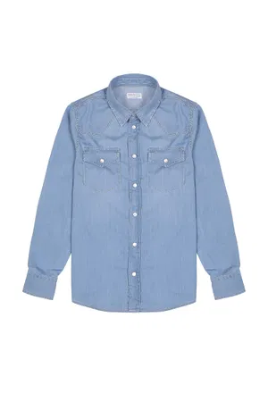 Джинсова сорочка Brunello Cucinelli 3C360  123/9G Купити