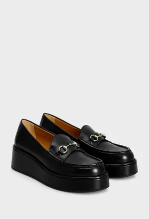 Кожаные лоферы HORSEBIT Gucci 794317 224/0A2 Цена