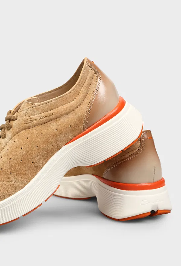 Замшеві кросівки Santoni 61376 126/0DT оригінал