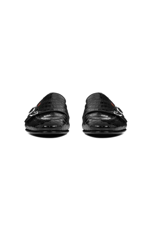 Монки из кожи крокодила Santoni 17194 121/0G2 в Украине