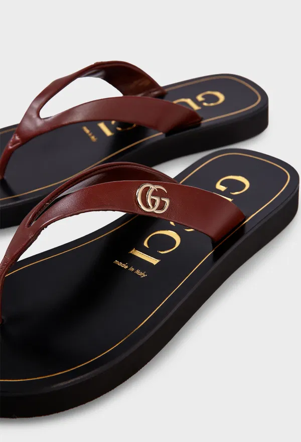 Кожаные вьетнамки DOUBLE G Gucci 854815 126/0AW в Украине