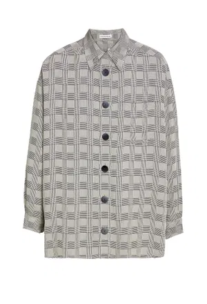 Рубашка Vika Gazinskaya 31718 FW20-1278 BLACK/ BEIGE CHECK 220 Купить