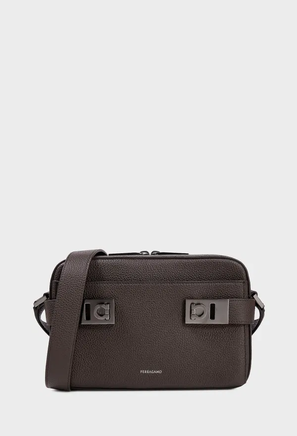 Кожаная сумка TWINS SHOULDER FERRAGAMO 241304 226/0AW Купить