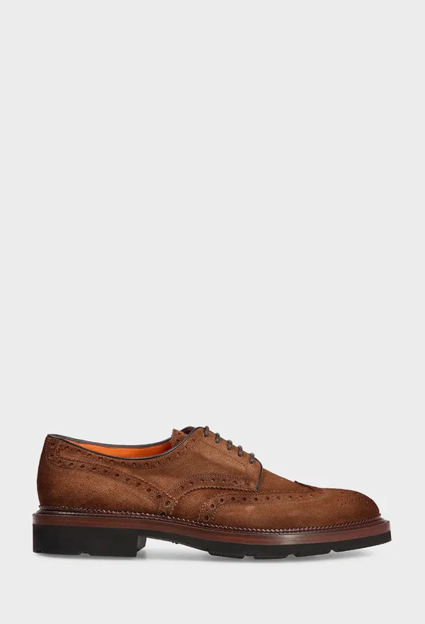 Замшевые дерби Santoni 15761 225/0D3 Купить