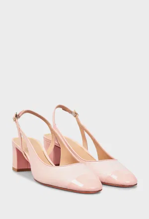 Кожаные слингбэки Santoni 71546 126/0AR Цена