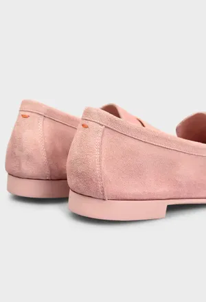 Замшевые лоферы Santoni 72025 126/0DR оригинал