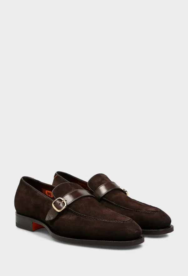 Замшеві лофери Santoni 19283 126/0DW Ціна