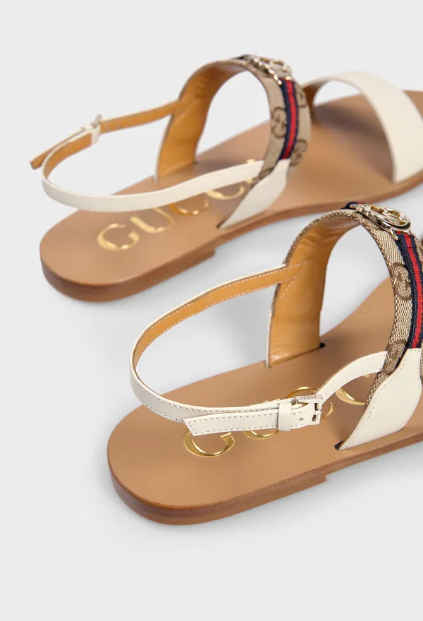 Кожаные сандали INTERLOCKING GG Gucci 832447 225/0AE каталог