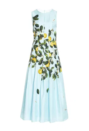 Шелковое платье Oscar de la Renta 21RN202CPK 121/9CG Купить
