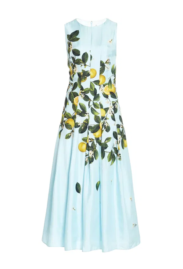 Шелковое платье Oscar de la Renta 21RN202CPK 121/9CG Купить