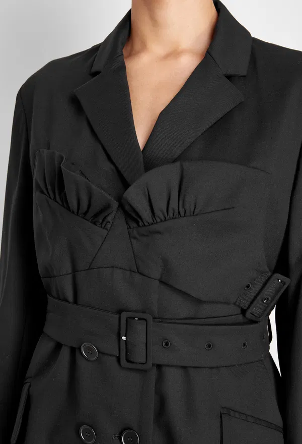 Шерстяной жакет Simone Rocha 27508 3693 0213 BLACK 219 фото