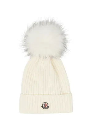 Дитяча вовняна шапка Moncler 543B00 226/91 Купити