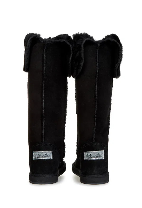 Замшевые сапоги с мехом BLUMARINE SHOES B4857 S210/82M1 в Украине