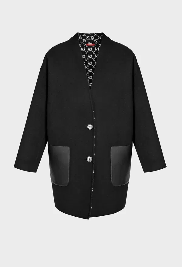 Шерстяное пальто Gucci 846744 126/9H2 Купить