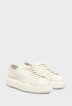 Кожаные кеды Santoni 61355 126/0AE Цена