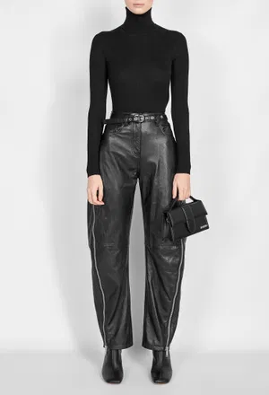 Кожаные брюки 3.1 Phillip Lim 51328SPQ 225/0A2 Цена