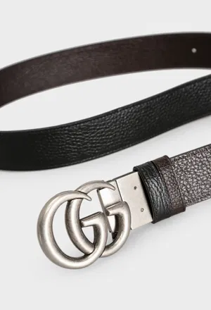 Двосторонній шкіряний ремінь Gucci 627055 225/0A2 в Україні