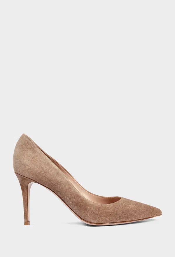 Бежеві замшеві човники GIANVITO 85 Gianvito Rossi G24580 226/0D6 Купити