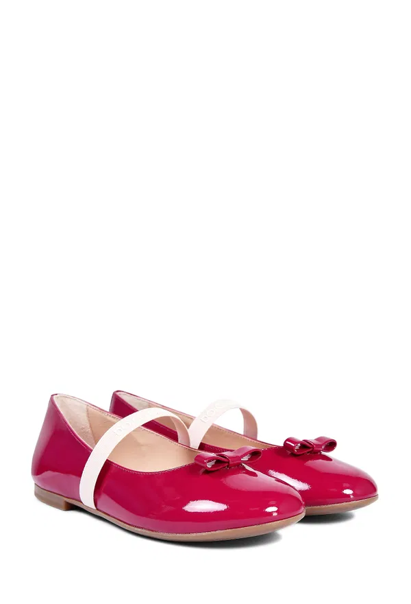 Дитячі рожеві шкіряні балетки. Dolce & Gabbana D11294 226/2U Купити