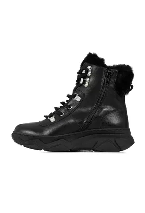 Шкіряні черевики з хутром Florens F0895  220/02M Ціна