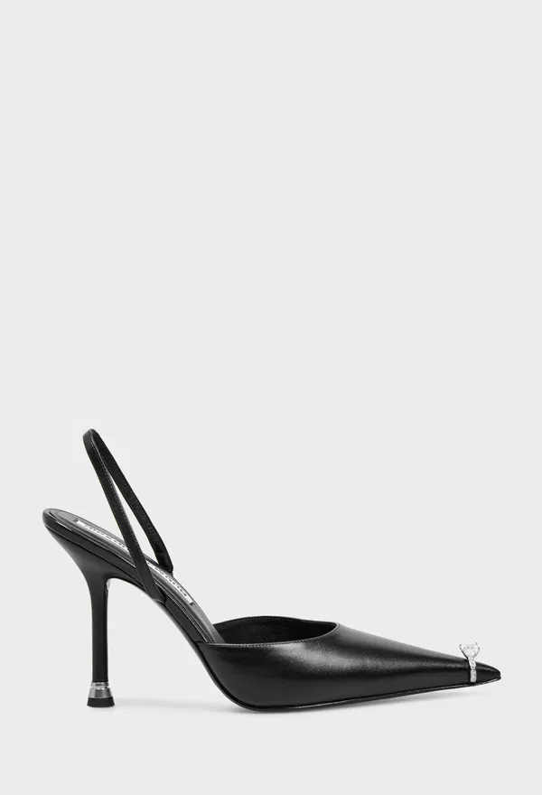 Черные кожаные слингбэки alexanderwang 30326P006 226/0A2 Купить