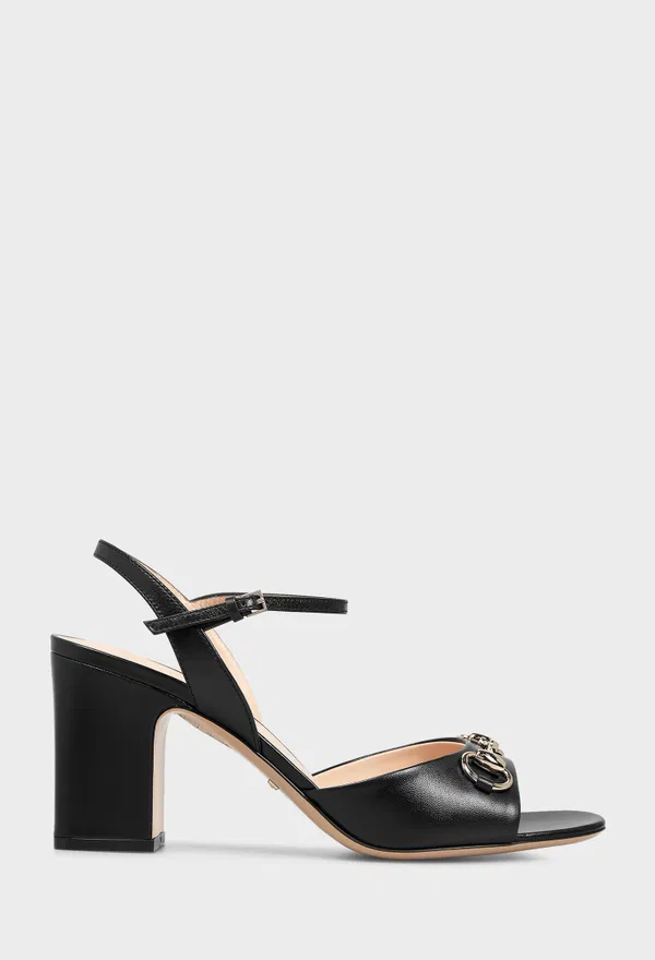 Кожаные босоножки HORSEBIT Gucci 812292 126/0A2 Купить