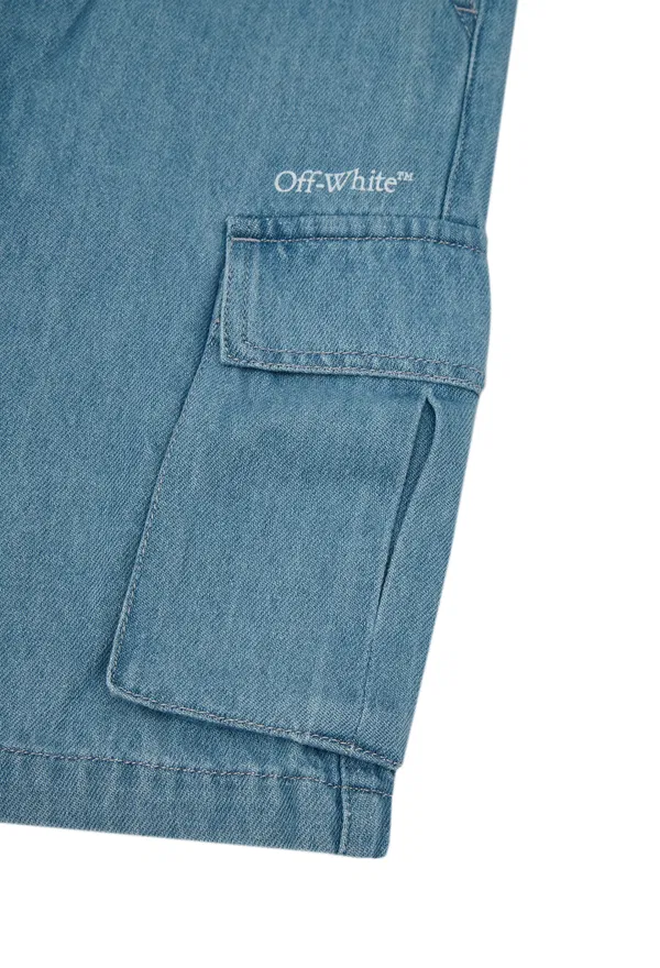 Дитячі джинсові блакитні шорти Off-White 44BY23 126/9Gc в Україні