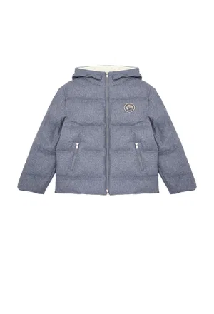Вовняний пуховик Brunello Cucinelli PJ334  225/9G Купити