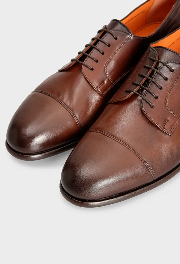 Кожаные оксфорды Santoni 18940 224/0A3 в Украине