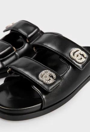 Кожаные слайдеры Gucci 816633 125/0A2 в Украине
