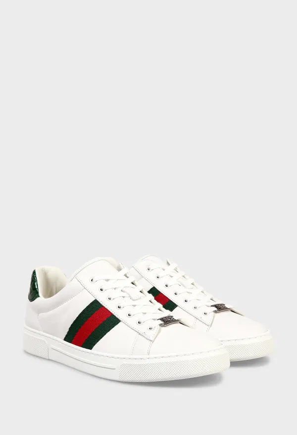 Кожаные кеды ACE Gucci 757943 126/0A1 Цена