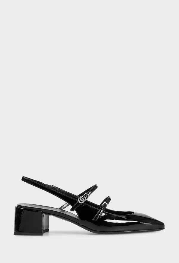 Кожаные слингбеки GG Gucci 832474 225/0B2 Цена