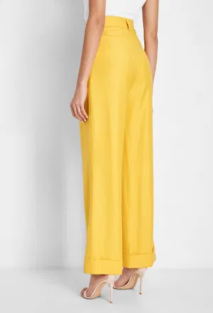 Шерстяные брюки Emilia Wickstead 27603 AW19-RTW-05-071 6230-YELLOW 219 оригинал
