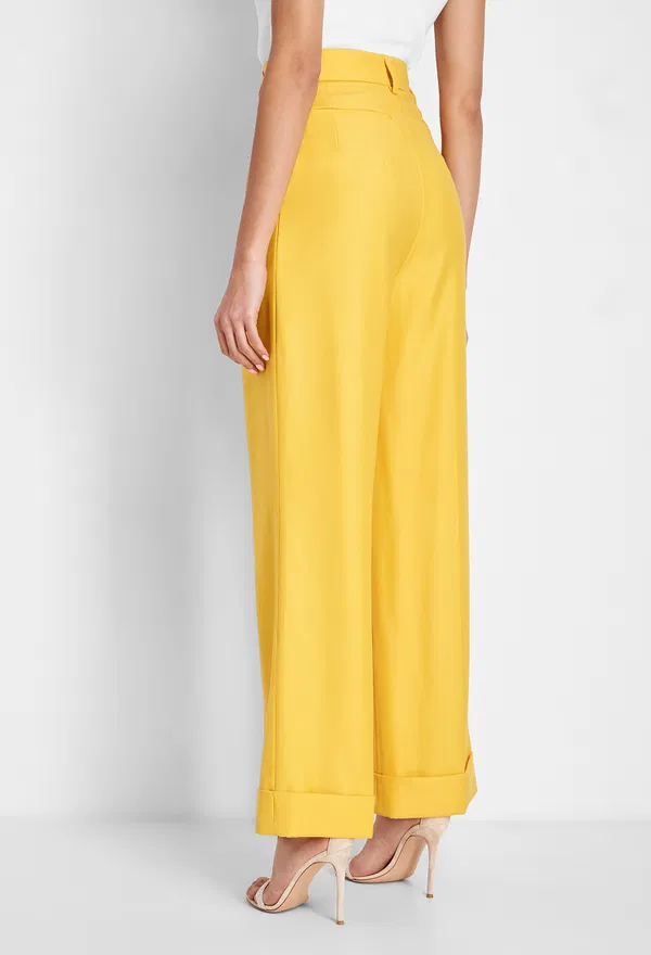 Шерстяные брюки Emilia Wickstead 27603 AW19-RTW-05-071 6230-YELLOW 219 оригинал