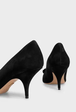 Замшевые лодочки BOW PUMP FERRAGAMO 01K026 225/0D2 оригинал