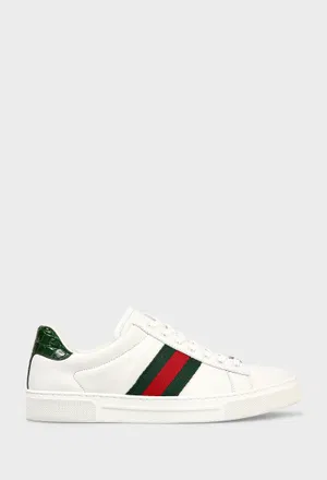 Кожаные кеды ACE Gucci 757943 126/0A1 Купить
