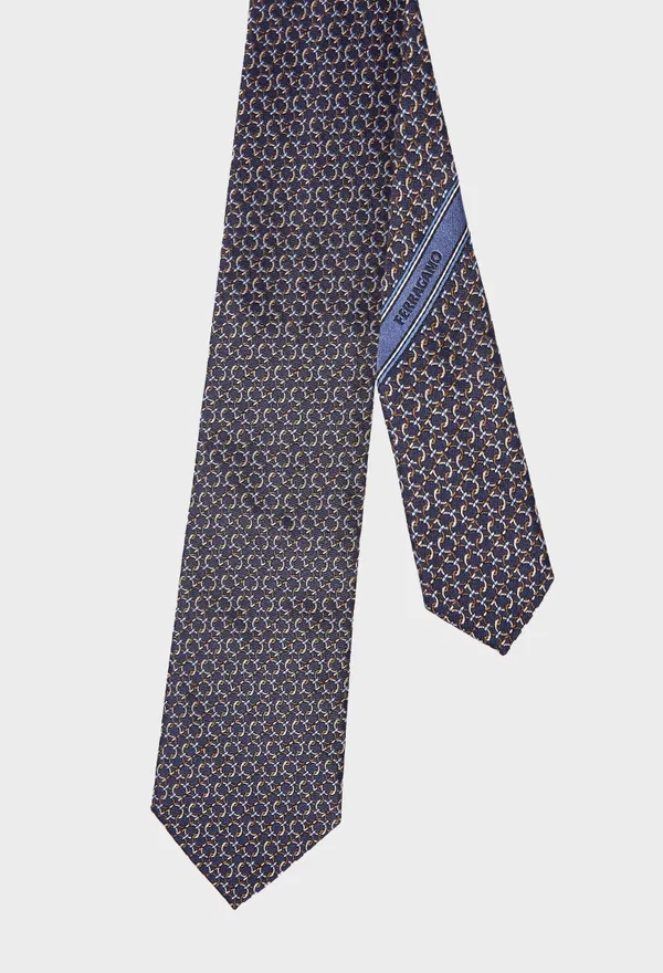 Шелковый галстук FERRAGAMO 351420 226/9CQ Купить
