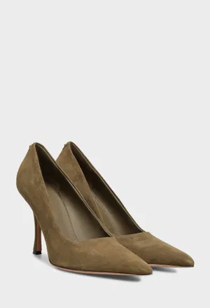 Замшевые лодочки ELYDEA 95 FERRAGAMO 01K585 226/0DL Цена