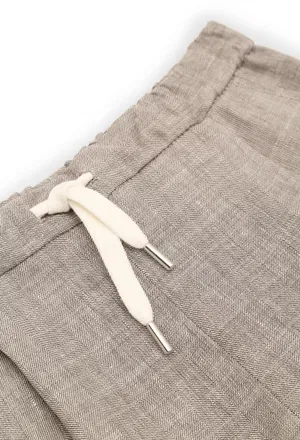 Льняные брюки Brunello Cucinelli 8P113  126/97 в Украине