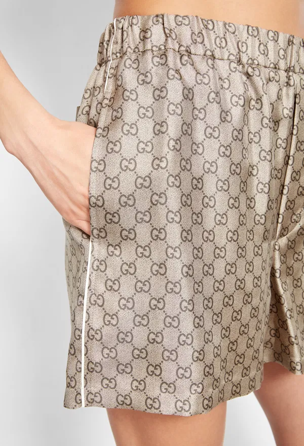 Шелковые шорты Gucci 875425 226/9C3 фото