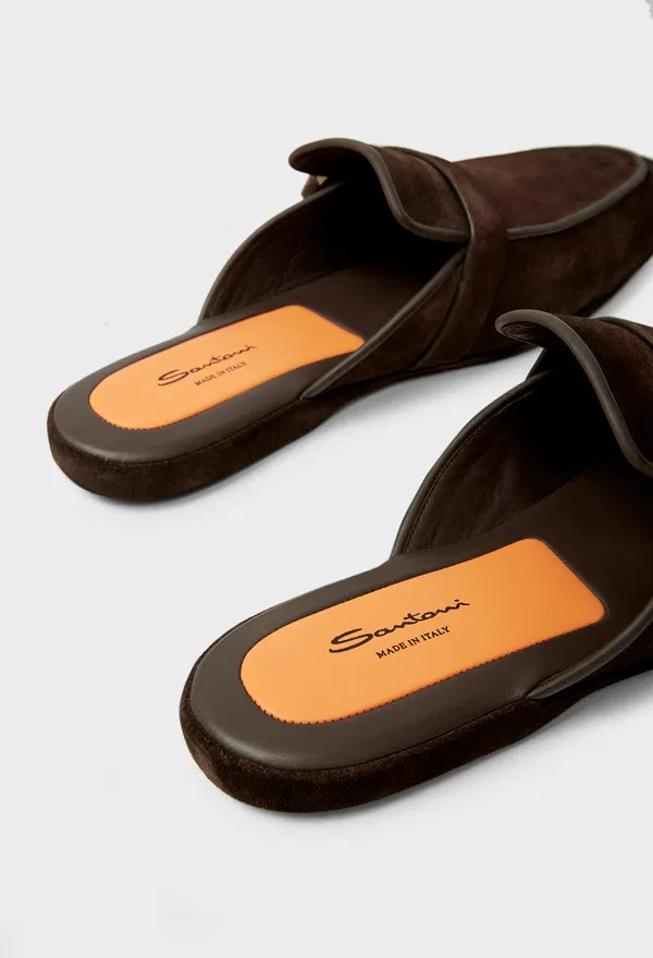 Замшеві мюлі Santoni A2151 225/0DW оригінал
