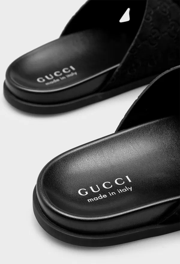 Кожаные шлепанцы  Gucci 834940 125/0C2 оригинал