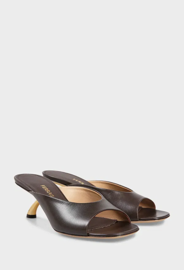 Кожаные мюли IGEA 55 FERRAGAMO 01L765 126/0AW Цена