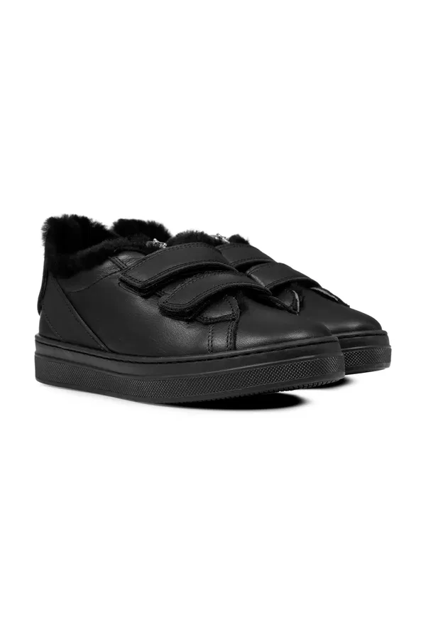 Шкіряні кеди з хутром Cesare Paciotti 69736  221/02M Купити