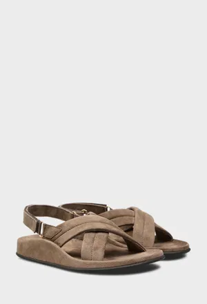 Замшевые сандали HECTOR SANDAL Loro Piana FAQ9938 126/0D3 Цена